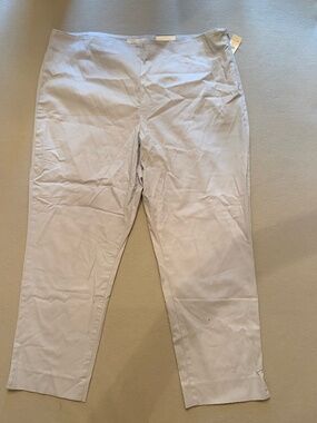 NWT Talbots Simply Flattering Chino Pants Pale Blue Size 14